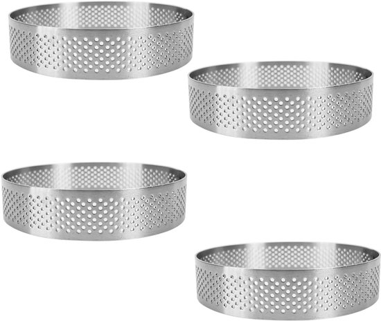 Tortenringe – 8er-set – 8 Cm Durchmesser 2 Cm Dicke – Edelstahl – Kuchenform – Mousseform – Zum Backen Von Muffins, Kuchen Und Keksen