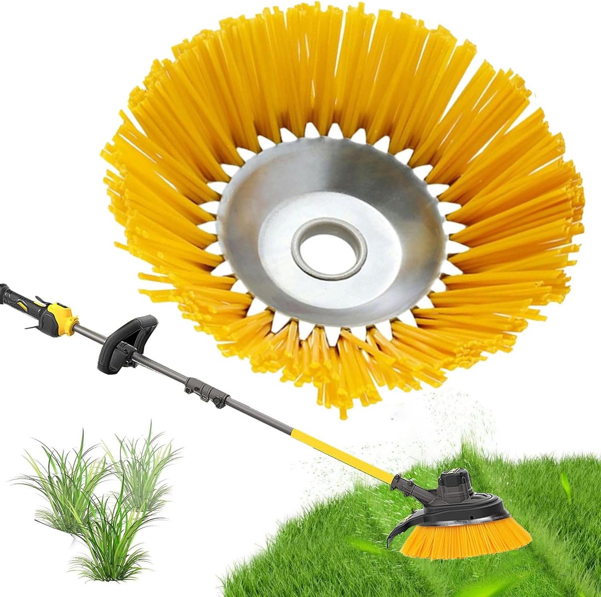 Unkrautbürste 20 Cm Für Freischneider - Professionelle Nylonbürste Für Garten Und Fugen