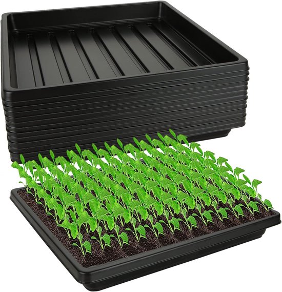 Anzuchtschalen Für Pflanzen Und Gemüse – 12 Stück, 26,9 X 26,9 Cm