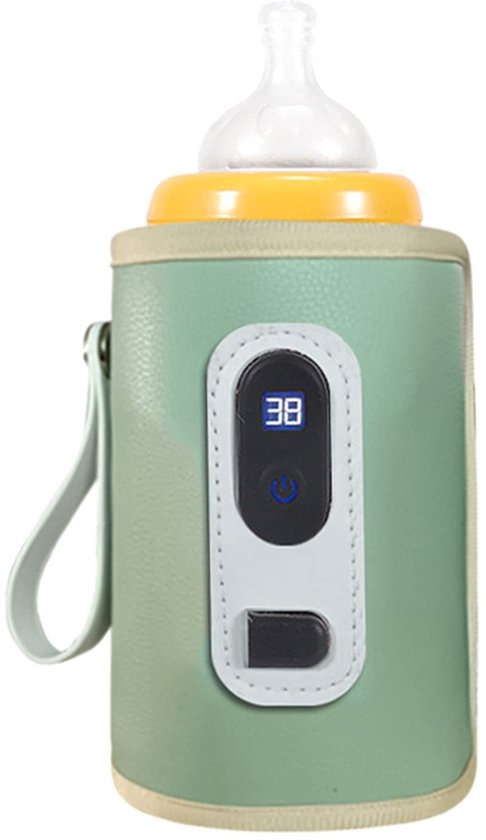 Allecto – Usb-flaschenwärmer – Einstellbare Temperatur – Schnelles Aufheizen – Für Gemüse – Tragbarer Milchflaschenwärmer – Für Babys – Wasserdicht