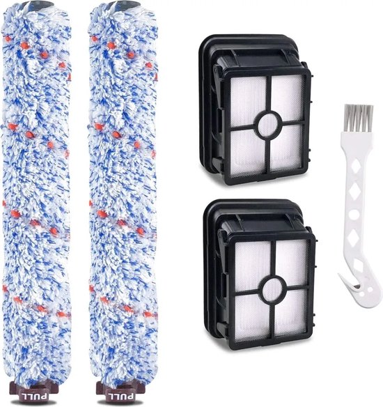 Ersatzbürsten Passend Für 2 Filter Und 2 Bürsten Passend Für Den Bissell 17132 Crosswave 3-in-1 Nass Und Trockensauger Ersatzfilter Passend Für