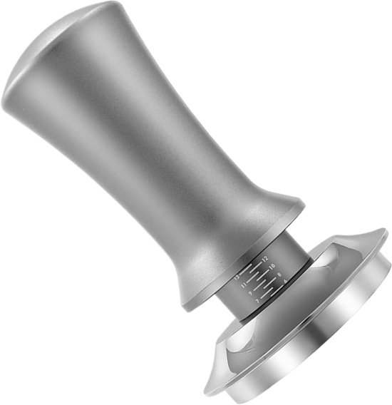 Kaffeestampfer Kaffeewerkzeug Kaffeezubereitung Verstellbare Tiefe 53 Mm Silbergrau