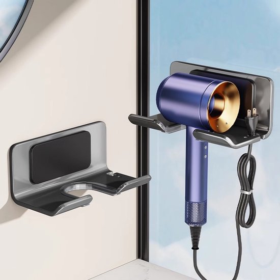 Für Dyson Haartrockner Montage Ohne Bohren Haartrocknerhalterung Fürs Badezimmer Wandmontage Mit Saugnapf