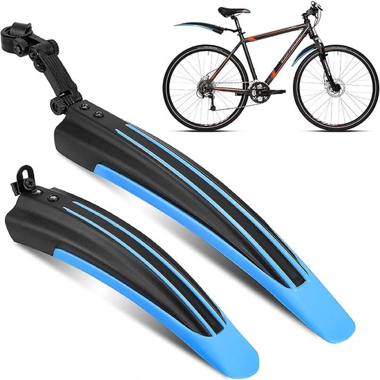 Schutzblechset Fahrradschutzbleche Passend Für 20 24 Zoll Verstellbare Schutzbleche Hinterradschutzbleche Mountainbike-schutzbleche Universal Blau