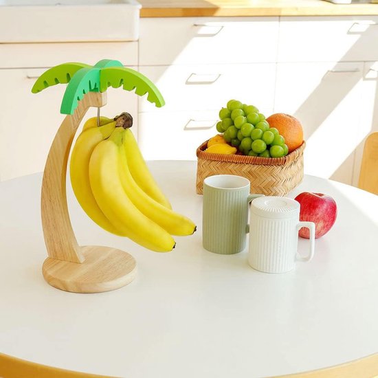 Bananenhalter Aus Bambus Hölzerner Bananenhalter Für Die Küchenarbeitsplatte, Zur Aufbewahrung Und Präsentation In Der Küche.