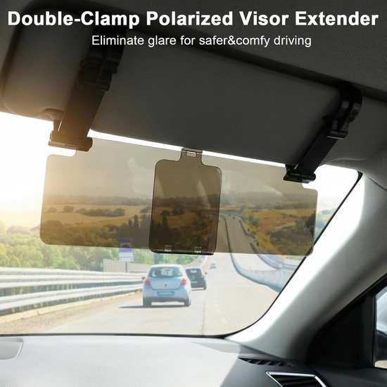 Universelle Verlängerung Für Auto-sonnenschutz, Verstellbar Und Entspiegelt Für Fahrer- Und Beifahrerseite