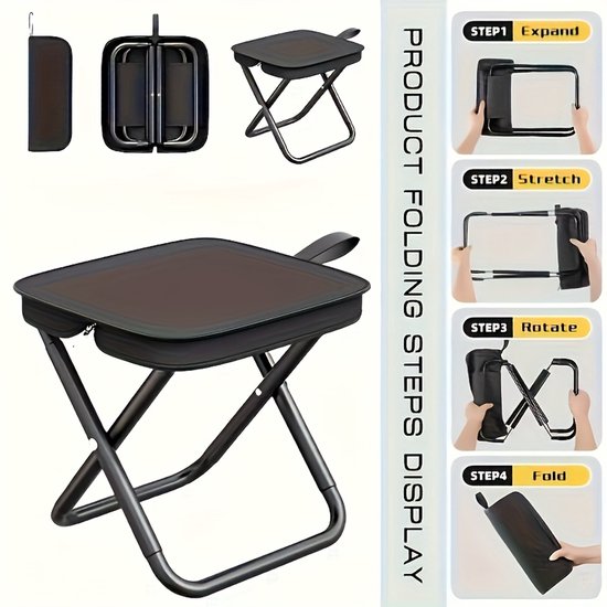 Faltbarer Reisestuhl Kompakter Stuhl Geeignet Für Erwachsene Tragkraft 149 69 Kg Ideal Für Camping Angeln Und Andere Outdoor-aktivitäten Einfach