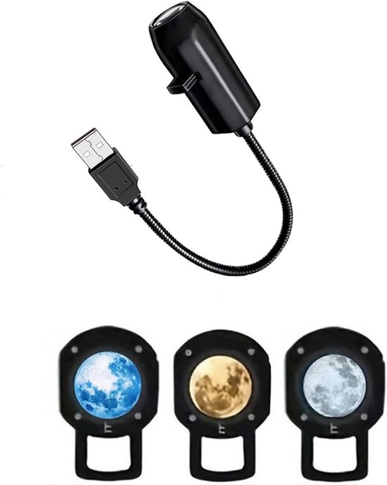 Schwarzer Sternenprojektor 3 Farben Warm Kalt Blau 360 Usb-projektor Milchstraße Sterne Mondlampe Nachtlicht Für Schlafzimmer Kinderzimmer Für