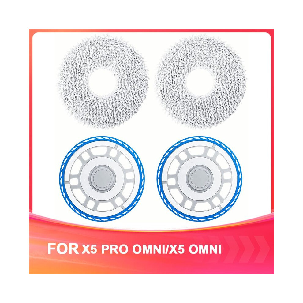 Zweiteiliges Reinigungstuch Und Ersatzhalterungsset Für Den Dibot X5 Pro Omni/x5 Omni Saugroboter. Ersatzteile.