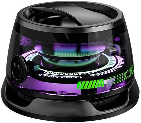 Magnetischer Bluetooth-lautsprecher, Multifunktionaler, Tragbarer, Kabelloser Und Wasserdichter G200-lautsprecher Mit Rgb-lichtshow, 3d-surround-sound, Handyhalterung Und Tws-kopplung