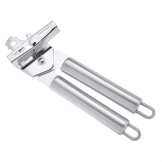 Der Basics 3 In 1 Dosenöffner Ist Manuell Aus Robustem Edelstahl Gefertigt Und Verfügt Über Einen Haken Zum Einfachen Trocknen. Maße: 21,5 X 5 X