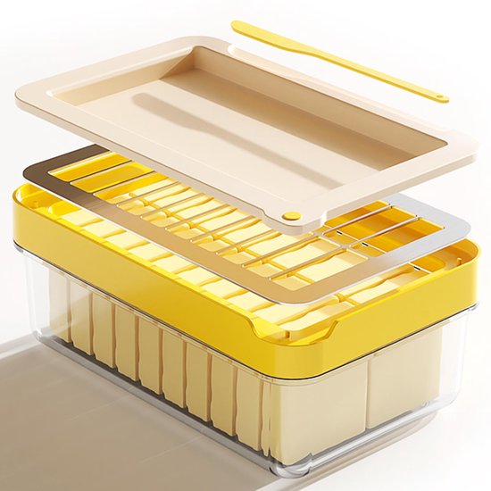 Butterschneider Mit Deckel Und Klinge, Für Arbeitsplatten Und Kühlschränke, Luftdichter Butterbehälter, Buttergestell Für Butter Von Der Ost Und