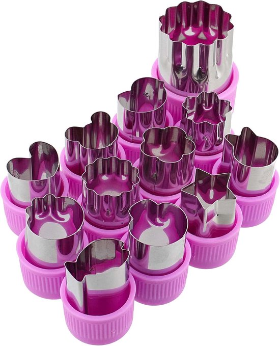 Ausstechformen Set 12 Stück Ausstecher Aus Edelstahl Mit Pp Handschutz Wiederverwendbar Keksausstecher Keksform Mini Ausstecher Für Diy Backwaren