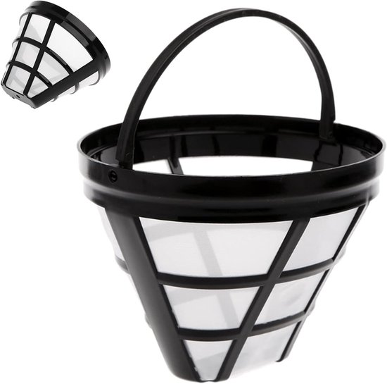 Set Mit 2 Permanenten Kaffeefiltern Für 8-12 Tassen, Edelstahlgewebe, Spülmaschinenfest