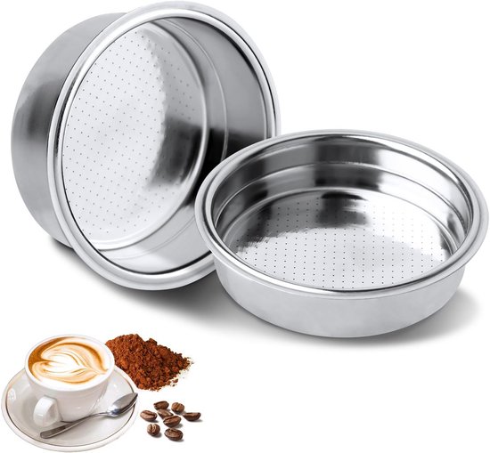 Kaffeefilter Aus Edelstahl Für 51-mm-druckfilter, Doppelwandig, 1-2 Tassen