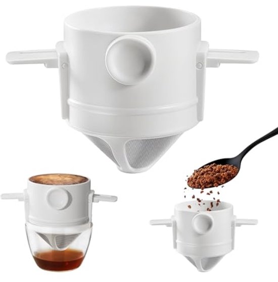 Wiederverwendbarer Kaffeefilter Aus Edelstahl – Langlebig Und Tragbar Für Frischen Kaffee