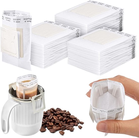 120 Einweg-kaffeefilter – Faltbare Papierbeutel Für Filterkaffee