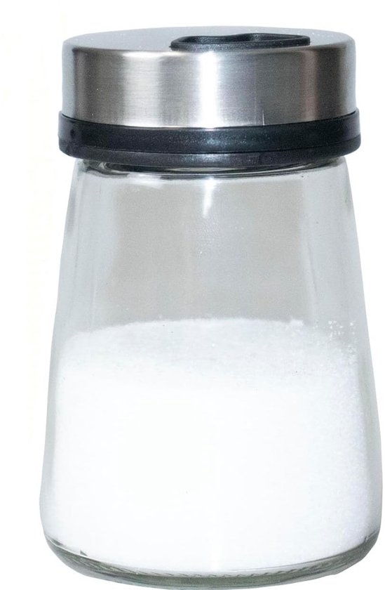 Gewürzspender Pulverspender Gewürzflasche Konisches Schwenkdesign Mit Drei Dosieröffnungen Küchenutensil Glas 6,5 X 6,5 X 9,8 Cm Für Zuhause, Res