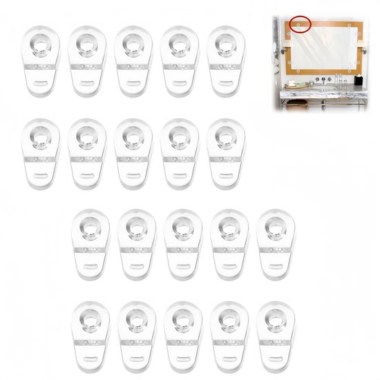 20 Stück Glasklemmen Glasplattenklemmen Kunststoffklemmen Rahmenklemmen Transparent 20 × 7 × 11 Mm Zur Befestigung Von Glas, Schranktüren, Glasfe