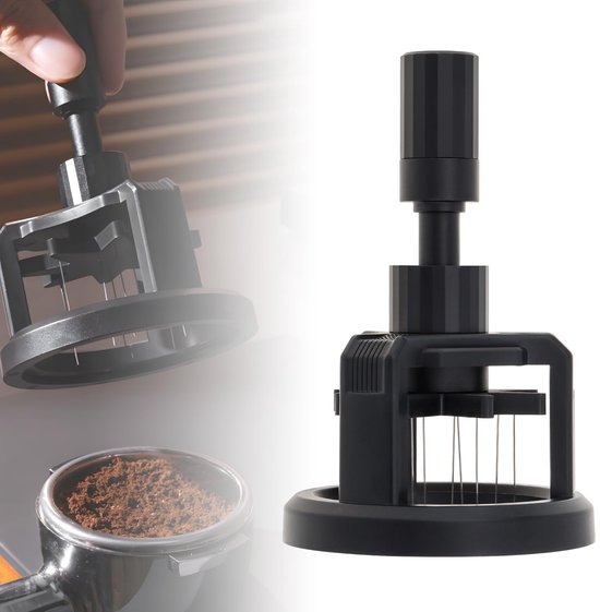53-mm-espressomaschine Mit Verstellbarer Nadelhöhe, Rotationskaffeemaschine Mit Ständer, Tragbare Espressomaschine, Kreatives Espressozubehör.
