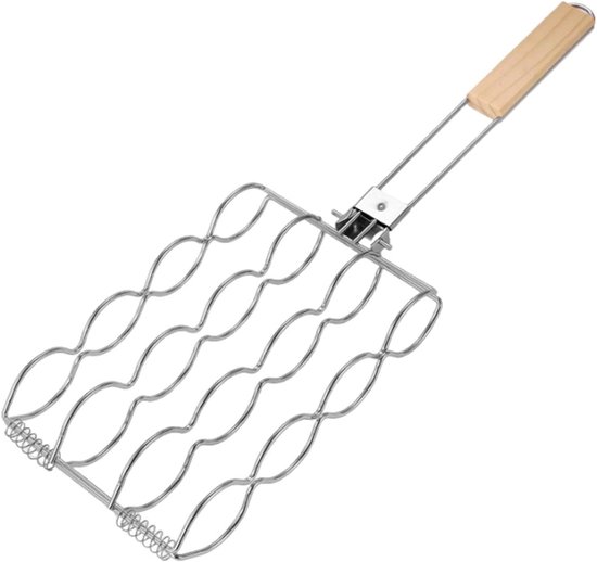 Grillkorb Tragbarer Grillkorb Aus Metall Für Den Außenbereich Würstchenhalter Multifunktionaler Maisaufhänger Für Hähnchen Fleisch Fisch Steaks