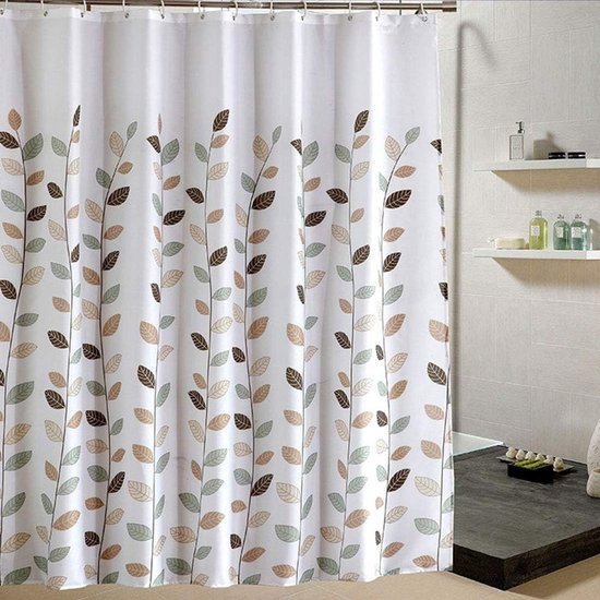 Duschvorhang Schimmelresistenter Duschvorhang Antibakteriell Waschbar Mit 12 Ringen 180 X 200 Cm