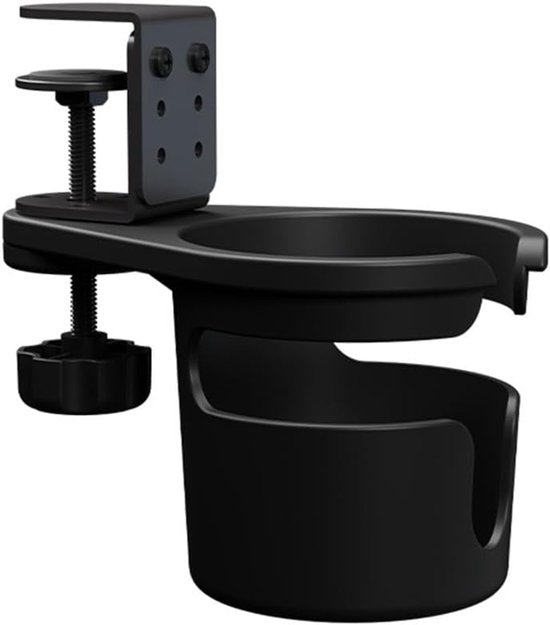 Klemme Für Tischbecherhalter, Untertischklemme, Drehbarer Universal Flaschen Und Stiftehalter, Auslaufsicherer Haken Für Den Tisch, Für Kaffeetas