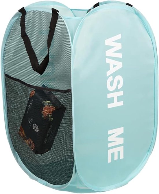 Faltbarer Wäschekorb, Wäschebeutel, Wäschekorb Mit Griff Für Schmutzwäsche, Für Badezimmer, Schlafzimmer, Waschküche, Kinderzimmer Und Reisen, Bl