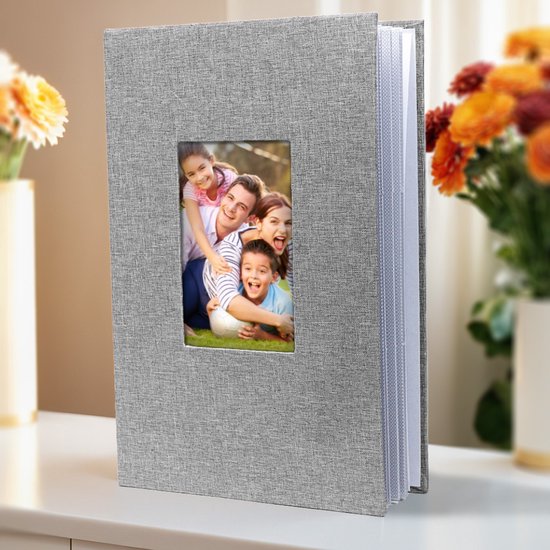 Familienfotoalbum, Platz Für 300 Fotos (15 Cm), Großes Format, Leineneinband, Für Familienfotos, Hochzeiten, Reisen Und Babyfotos, 33 X 22 X 5 Cm