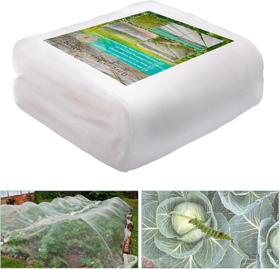 Gemüsenetz Für Den Garten, 2,5 X 10 M, Insektenabweisendes Netz, Schutznetz Für Pflanzen, Gemüse, Obst Und Blumen