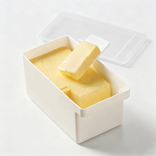 Butterdose Aus Kunststoff Mit Deckel Und Spatel Butterhalter Für Die Küchenarbeitsplatte