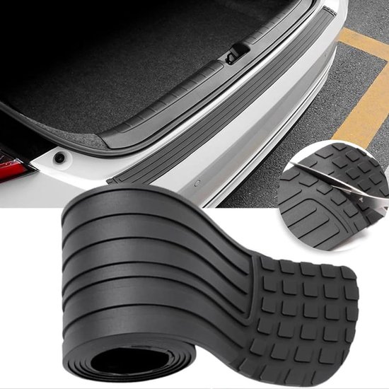 Gummistoßstangenschutz Für Autos, Selbstklebender Ladekantenschutz 104 X 8,5 Cm, Kofferraumschutz Für Suvs Und Pkw, Autozubehör Für Optimalen Schutz