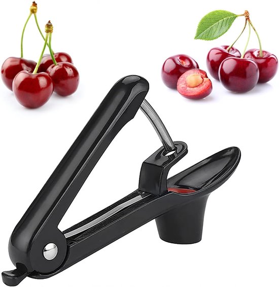 Kirschentsteiner Obstentsteiner Schnelles Entfernen Von Kernen Spritzschutz Schwarz