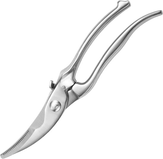 26 Cm Robuste Küchenschere, Küchenschere Komplett Aus Stahl, Professionelle Geflügelschere Aus Edelstahl Für Hähnchen, Fleisch Und Knochen