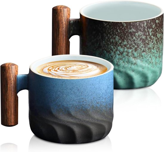 Porzellan Kaffeetassen, 2 Espressotassen, Kaffeetassen Mit Henkel, Cappuccinotassen, 70 Ml, Teetasse, Espressotassen, Mini Teetasse, Kaffeebecher