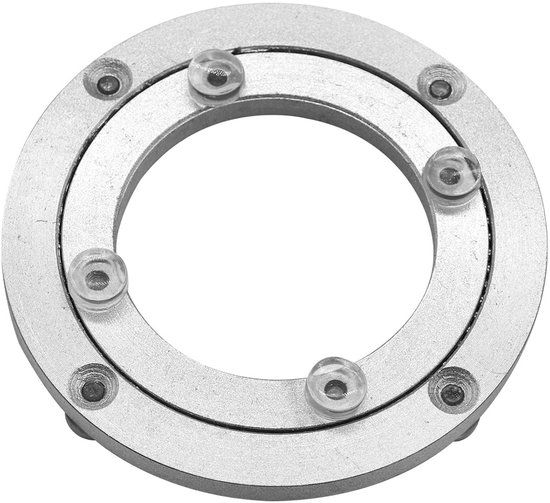 Drehteller Aus Aluminiumlegierung, Schwerlast-drehteller, Lazy Susan-drehteller Mit Kugellager, Runder Esstisch, Leichtgängige Drehplatte, 4 Zoll