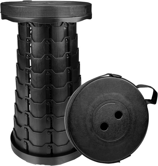 Klapphocker Tragbarer Stuhl Teleskopstuhl Mit Verstellbarem Gurt Für Camping Angeln Grillen Drinnen Auf Reisen Partys Maximale Tragkraft 150 Kg