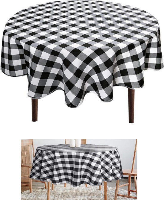 Home Trend Wachstuch Kariert 100 Cm Schwarz/weiß