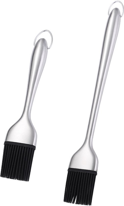 2 Robuste Grillbürsten, 30,5 Cm Und 20 Cm Für Grillfleisch, Kuchen Und Gebäck