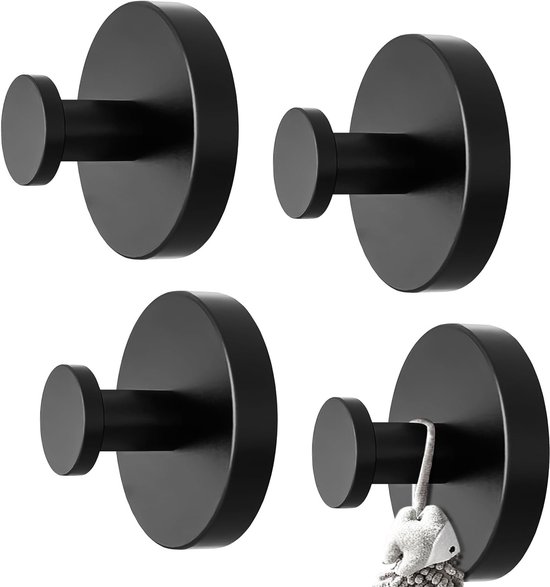 4 Stück Saugnapfhaken, Badezimmer, Saugnapf, Saugnapfhaken, Abnehmbar, Kein Bohren Erforderlich, Saugnapf, Handtuchhalter, Wandhaken, Edelstahl,