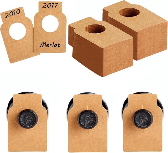 Weinflaschenetikett Etiketten Doppelseitige, Wiederverwendbare Etiketten Beschriften Sie Name, Jahrgang Und Verkostungsnotizen 5,7 X 9 Cm 200 Stü