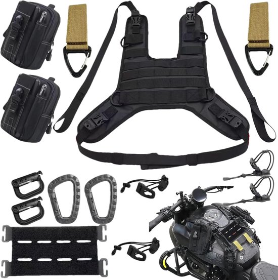 Motorrad-tankrucksack, Abdeckung, Satteltasche, Aufbewahrungstasche Für Den Sitz, Sitzorganizer, Öltankhalter, Reiseetui Aus Pu-leder, Fahrerhalterung (2)