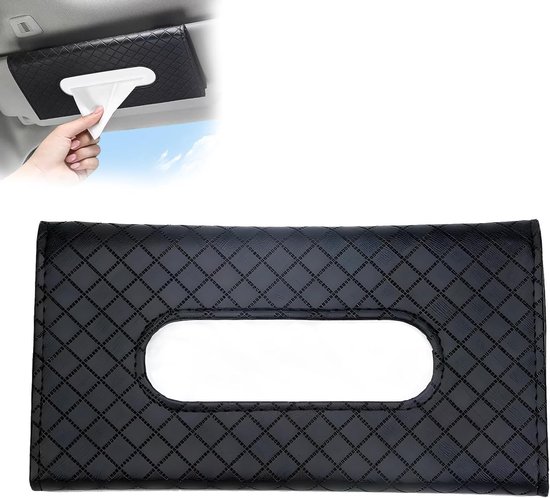 2-teiliger Auto-taschentuchhalter Taschentuch-organizer Fürs Auto Taschentuchtasche Für Die Sonnenblende Taschentuchspender Für Die Sonnenblende Leder