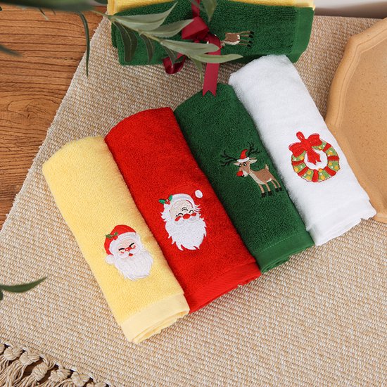 Korallenwoll Badetücher (4 Stück, 32 X 45 Cm) 100 % Baumwolle Weich Badetuch Set Für Zuhause, Badezimmer, Familie Und Dusche