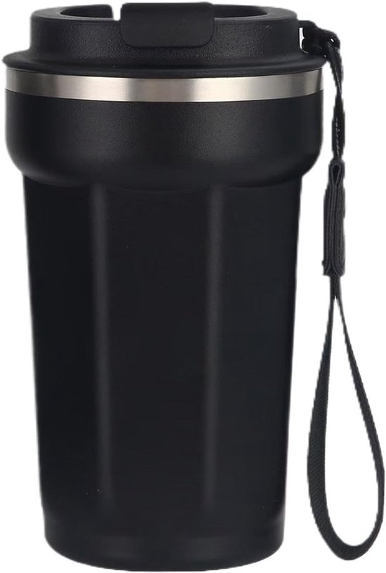 Reisebecher, Thermobecher, Doppelwandig, Wiederverwendbar, Vakuumisoliert, 380 Ml, Edelstahl-trinkbecher Fürs Auto, Doppelwandiger Trinkbecher