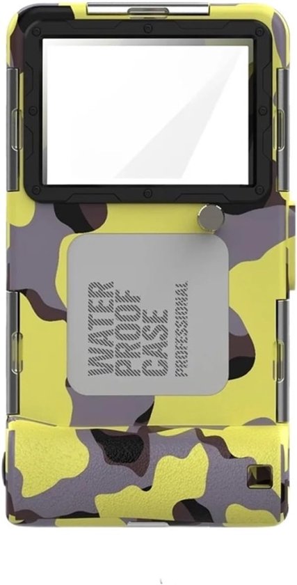 Ipx8 Wasserdichte Handyhülle, Geeignet Für Iphone 17 Pro Max, S26 Ultra, S25 Fe, 15c, Tauchtiefe 15 Meter (tarngelb)