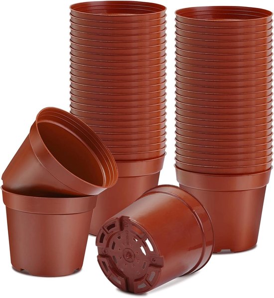 Anzuchttöpfe, 8 Cm, 10 Stück Pflanztöpfe, Wiederverwendbarer Kunststoff Anzuchttöpfe/saatschalen/pflanztöpfe Für Die Innen- Und Außenpflanzung