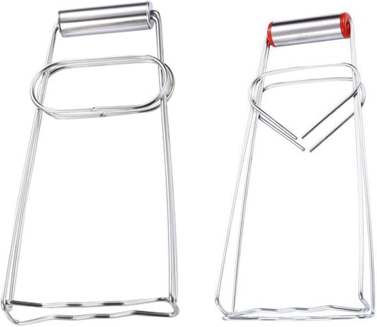 2 X Hitzeschutzclips Für Schüsseln, Hitzeschutzclips Für Den Haushalt, Besteckclip Aus Edelstahl, Küchenutensilienclips, Faltbarer Besteckclip