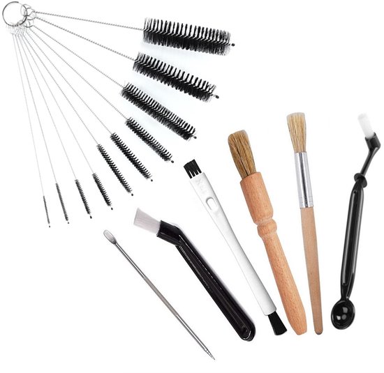 Set Mit 16 Reinigungsbürsten Für Kaffeemaschinen Reinigungsset Für Espressomaschinen Geeignet Für Wasserbehälter Gläser Becher Kaffeekannen Und