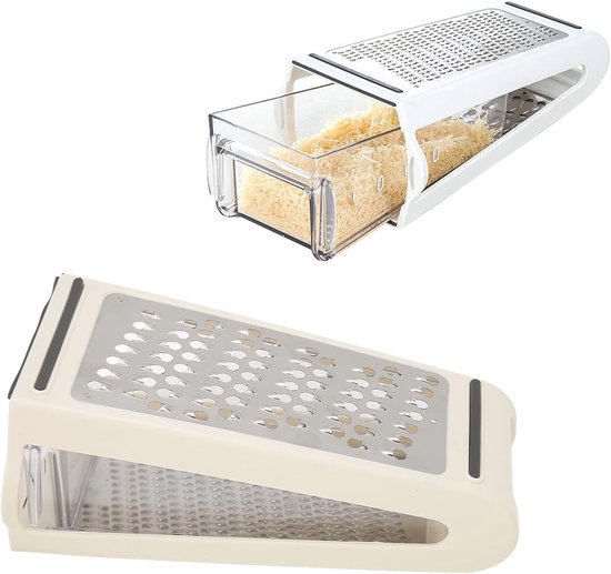 Küchenreibe Handreibe Mit Auffangschale Multifunktional Für Käse, Zitrone, Ingwer Und Gemüse